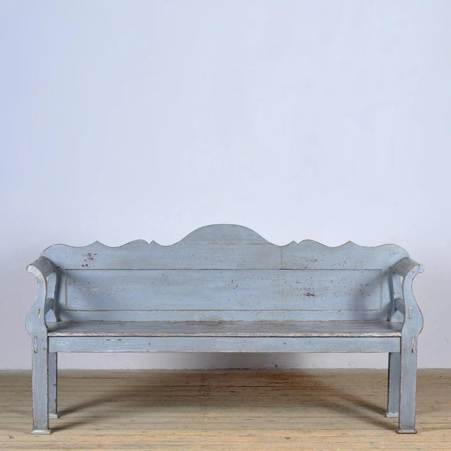 Antique Hungarian Pine Bench, 1900 For Sale - Image 14 of 14