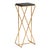 Wildwood Malcolm Stone Pedestal - Gold For Sale