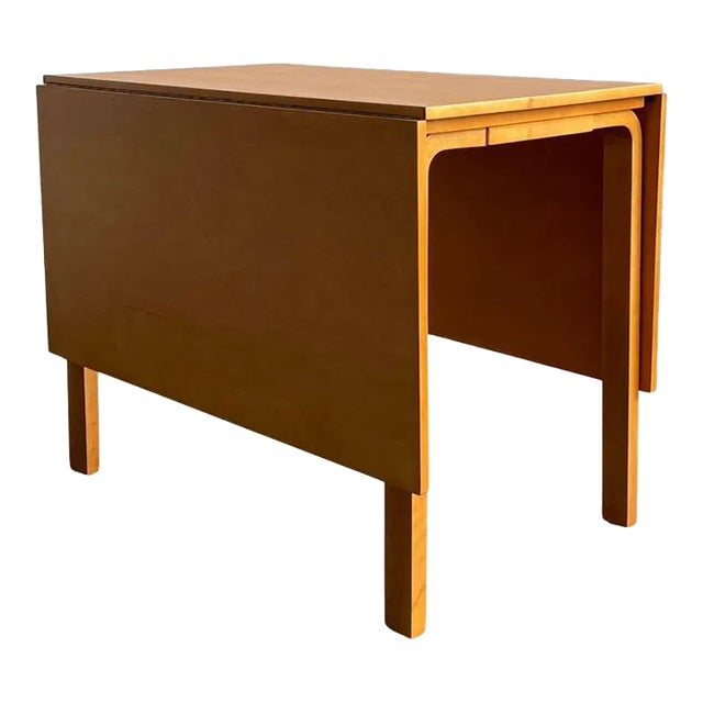1940s Alvar Aalto for Finsven Birch Drop-Leaf Dining Table For Sale