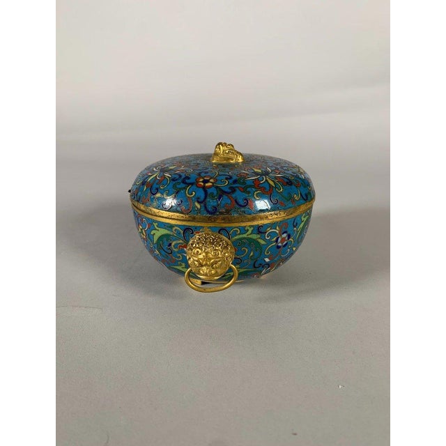 Cloisonné Bronze Box, China, Jiaqing Period, 19th Century For Sale - Image 12 of 12
