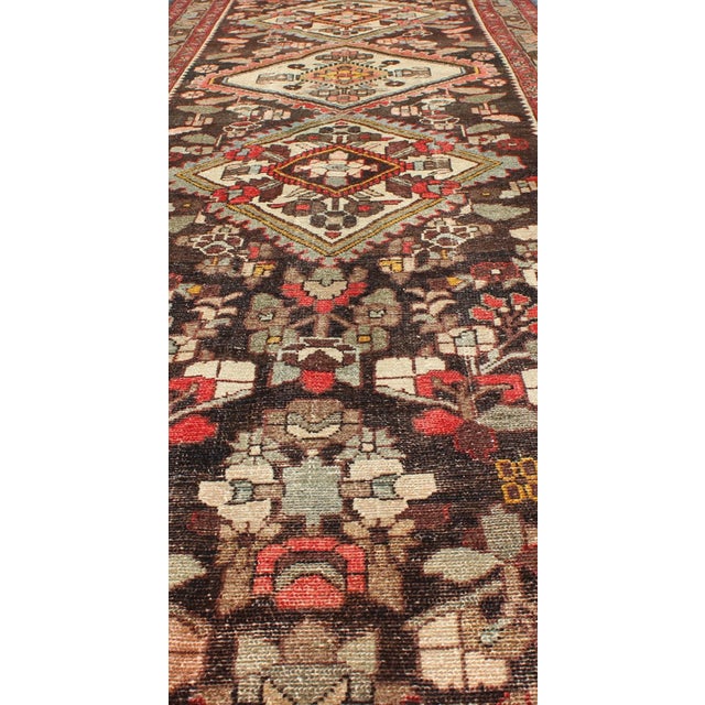 Keivan Woven Arts, H-702-17, 1950’s Vintage Hamedan Runner-3’2’x16’5" For Sale - Image 10 of 13