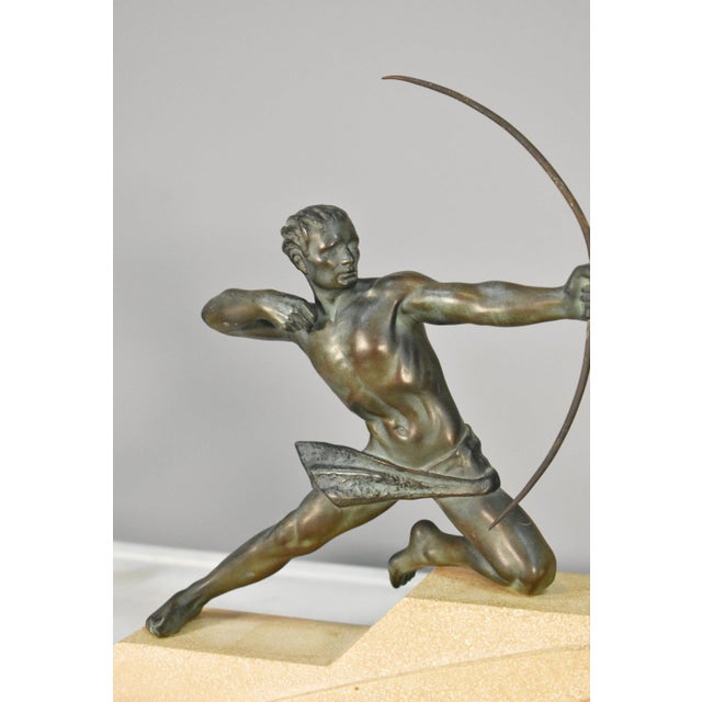 Art Deco Sculpture the Archer Hercules by Max Le Verrier, 1920s For Sale - Image 14 of 15