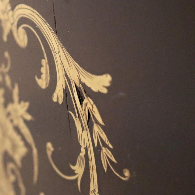 Antique French Louis XVI Style Ebonized & Gilt Bookcase With Ormolu Mounts For Sale - Image 11 of 13