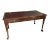 Italian Style Carved Writing Desk With Red Leather Top For Sale