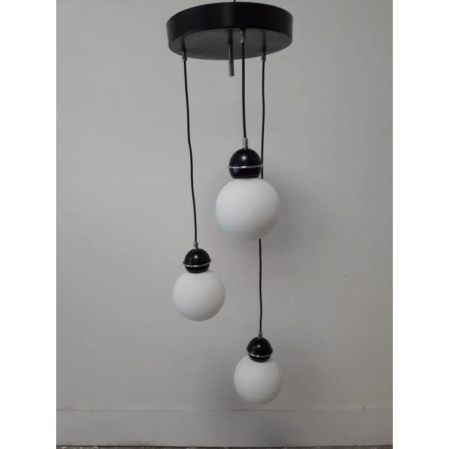 Vintage 3-Light Suspension For Sale - Image 10 of 10