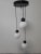 Vintage 3-Light Suspension For Sale - Image 10 of 10