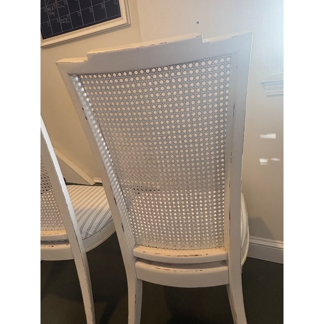 Wood Authentic Vintage Louis XVI Cane-Back Dining Chairs by Flair Inc. For Hibriten – Pair For Sale - Image 7 of 10