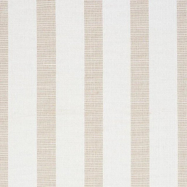 Contemporary Schumacher Ketley Performance Stripe Fabric in Natural For Sale - Image 3 of 3