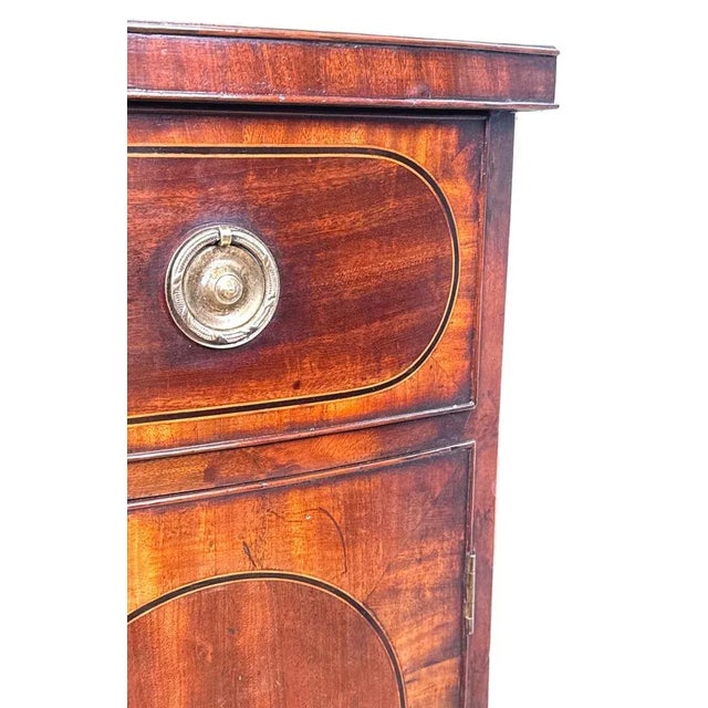 Brown 18th Century Georgian Bowfront Side Cupboard, 1780s For Sale - Image 8 of 12