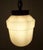 Antique Art Deco German Ceiling Lamp with Pink Marbled Glass Shade on a Brass Mount, 1920s, in Very Good conditions....