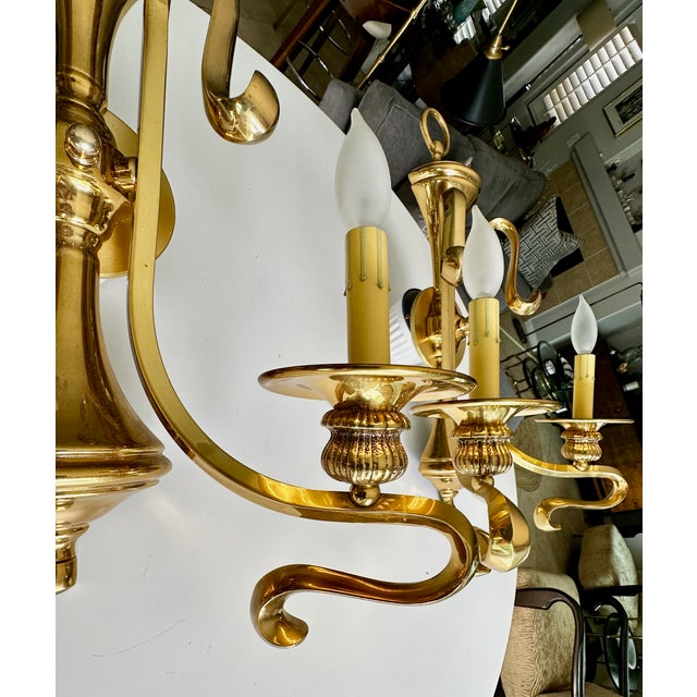 1960s French Brass Double Arm Wall Sconce - a Pair For Sale - Image 13 of 17