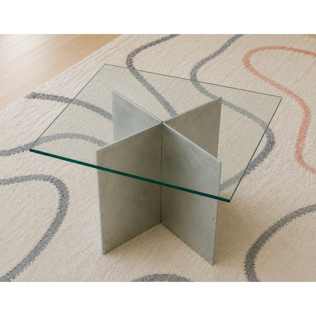 Milo Baughman Mid Century Modern Chrome and Glass Side / End Table, Circa 1970s For Sale - Image 4 of 11