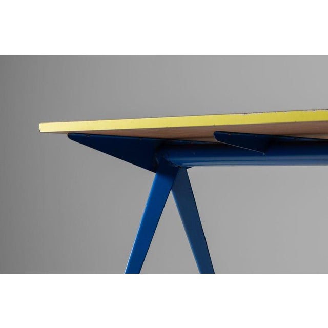 1950s Model 512 Marcoule Compass Table attributed to Jean Prouvé, France, 1953 For Sale - Image 5 of 18