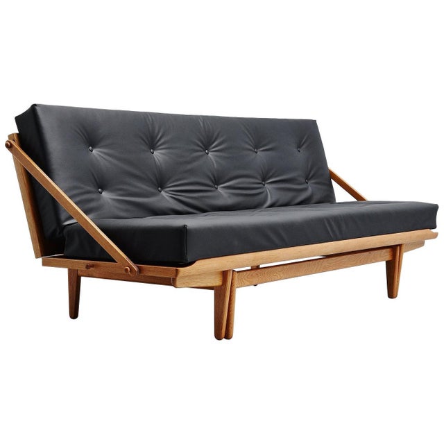 Diva Daybed Sofa attributed to Poul M. Volther for Gemla, Denmark, 1959 For Sale - Image 9 of 9