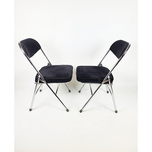 1970s Vintage Corduroy Chairs, 1970s, Set of 2 For Sale - Image 5 of 7