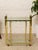 Mid-Century Modern Vintage Hollywood Regency Brass Bar Cart With Glass Shelves For Sale - Image 3 of 11