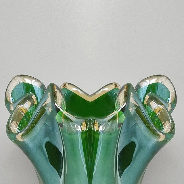 Murano Glass Fazzoletto Vase from Dogi, Italy, 1970s For Sale - Image 7 of 9