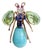 Attributed Schreiner Mid Century Insect Brooch Reverse Set Rhinestones Fly Bug For Sale