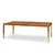 Tomlinson Mid Century Burlwood and Brass Expanding Dining Table With 2 Leaves For Sale - Image 11 of 13