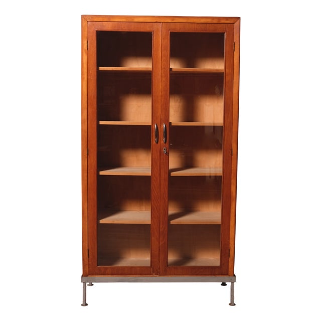 Vintage Italian Ministerial Display Cabinet, 1940s For Sale