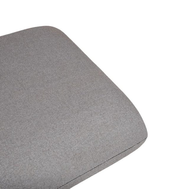 Modern Jalis Fabric Stool in Grey from COR For Sale - Image 3 of 7