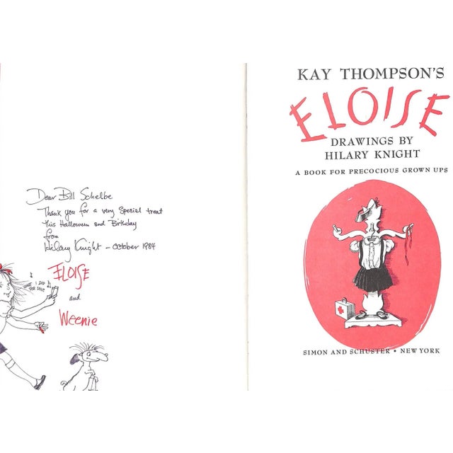 THOMPSON, Kay [65] pp. Simon and Schuster 1983 11 1/4" x 8" A unique collector's copy of 'Eloise' replete with the Triton...