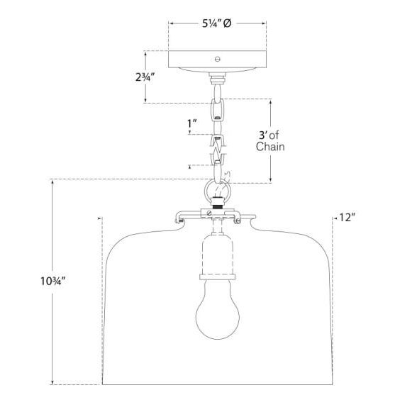 Visual Comfort Thomas O'Brien for Visual Comfort Signature Katie Dome Pendant in Polished Nickel with White Glass For Sale - Image 4 of 4