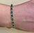 8 Carat Emerald and Diamond Tennis Bracelet 14 Karat Yellow Gold For Sale In New York - Image 6 of 18