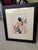 Framed original student illustration from FIDM in Los Angeles, circa 1940-1960. This illustration is perfect for...