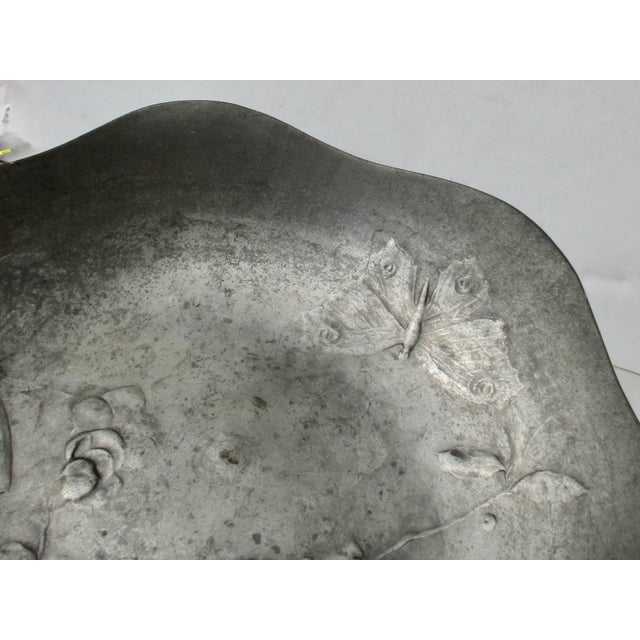 Art Nouveau Kayserzinn Pewter Art Nouveau Bowl Circa 30s For Sale - Image 3 of 7
