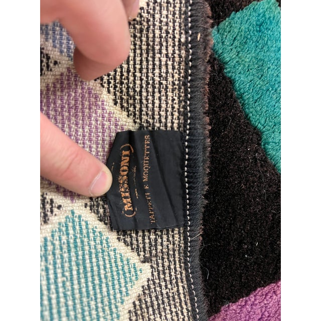 1980s Arlequine Wool Rug by Missoni for T&J Vestor, 1980s For Sale - Image 5 of 9