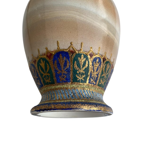 Antique Royal Bonn "Cashmir Misrmor" Design Tapestr Pitcher, Vase (1893–1923) For Sale In Austin - Image 6 of 8