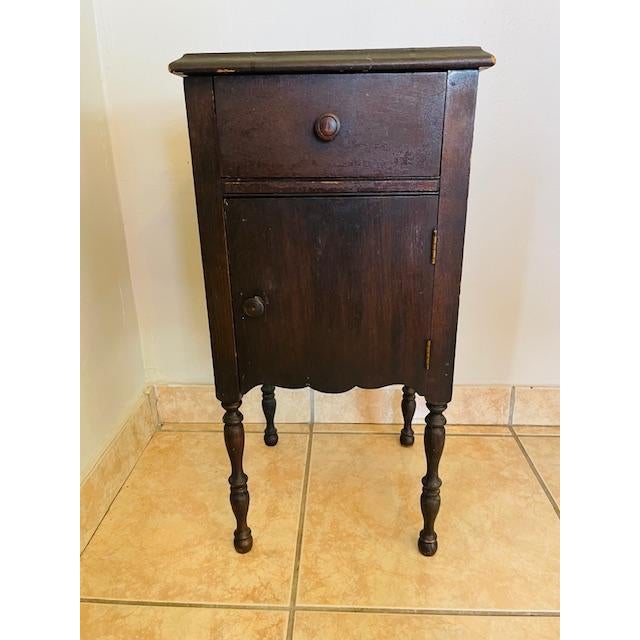Handcrafted Copper Lined Wood Side Table W Pitcher Space For Sale - Image 18 of 18