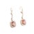 Natural diamond 1.74cts & pink tourmaline 7.17cts earring in 18k gold For Sale - Image 4 of 18