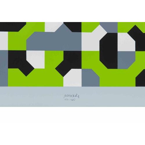 Screen print realized by Bruno Munari in 1991. Hand-signed and numbered in pencil. Edition of 100. Excellent condition....