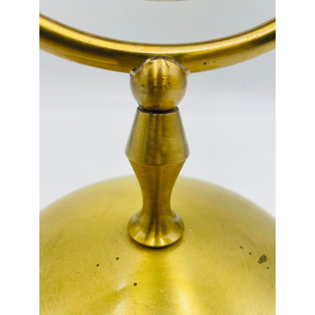 Charles Hollis Jones Sculptural Brass Pivot Mirror, 1960s Hollywood Regency For Sale - Image 10 of 18