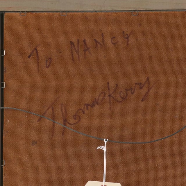 Late 20th Century Thomas Kerry Rural Landscape Oil Painting Framed Original For Sale - Image 9 of 9