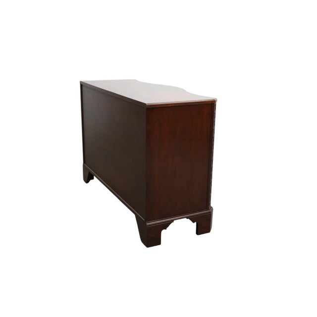 Wood 1970s Baker Mahogany Serpentine Front 4 Drawer Chest For Sale - Image 7 of 8