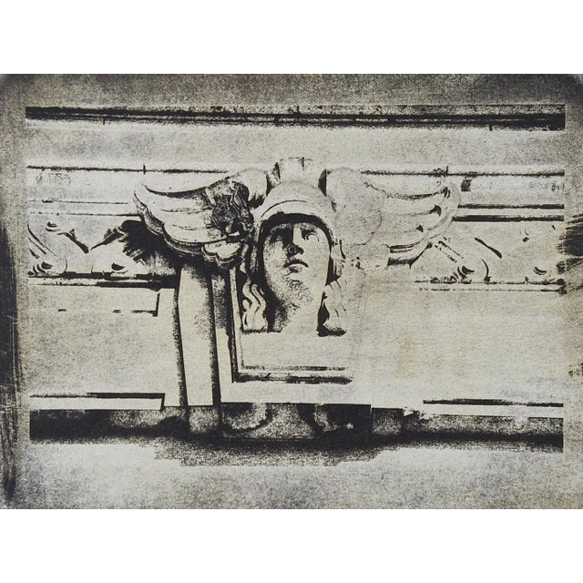 French Vintage Mixed Media Architectural Sculpture Photograph For Sale - Image 3 of 3