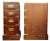 Wood George III Three Drawer Nightstands, 1850, Set of 2 For Sale - Image 7 of 9