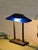 Mid 20th Century Vintage Postmodern Cobalt Blue and Black Double Arm Desk Lamp For Sale - Image 5 of 11