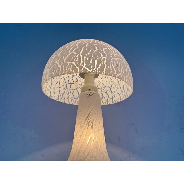 Stunning lamp from the German company Peill und Putzler, circa 1970's. A large lamp at 55cm high and featuring white...