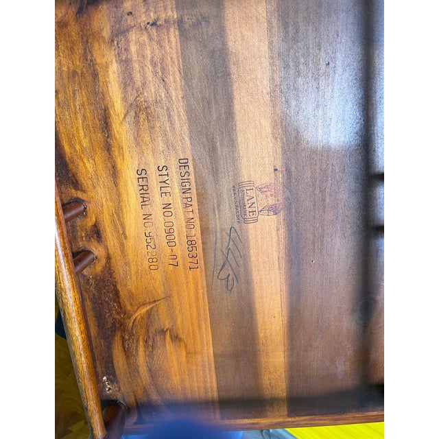 Wood 1960s Mid Century Modern Lane Acclaim Two Tier End Table For Sale - Image 7 of 8