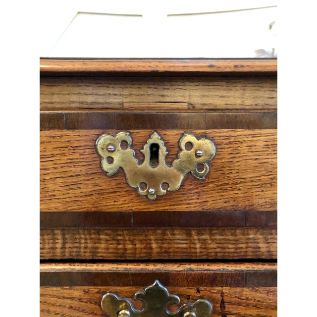 Wood Antique George III Oak Lowboy For Sale - Image 7 of 10