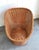Midcentury Wicker Pod Chair W/ Original Orange Cushions For Sale - Image 6 of 6