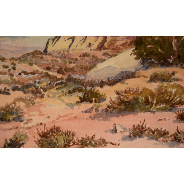 Paper "Monument Valley Arizona" - Desert Landscape by Albert DeRome For Sale - Image 7 of 9
