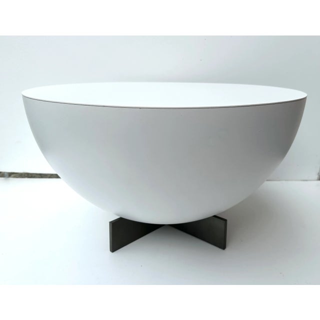 Metal Pair of Side Tables Lacquered Metal by Neil David. Netherland, 2000s For Sale - Image 7 of 12