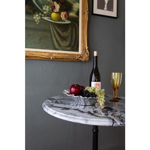 Silver Chrome Clam Shell Bowl For Sale - Image 4 of 12