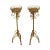 Hollywood Regency Gilt Metal Scroll Candle Stands - A Pair For Sale - Image 13 of 13