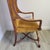 Saffron 1970s French Revival Porter’s Canopy Chair in Fruitwood and Ochre Velvet For Sale - Image 8 of 11